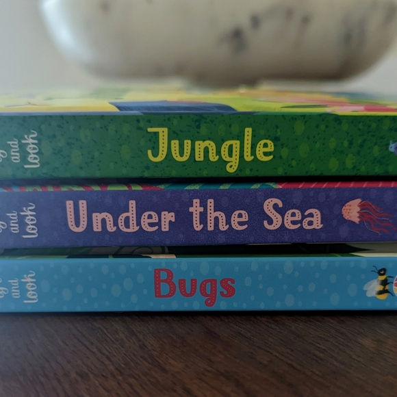 Usborne little lift and look book set - Picture 1 of 4